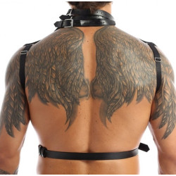 Generique Harnais Simili HALTER Noir